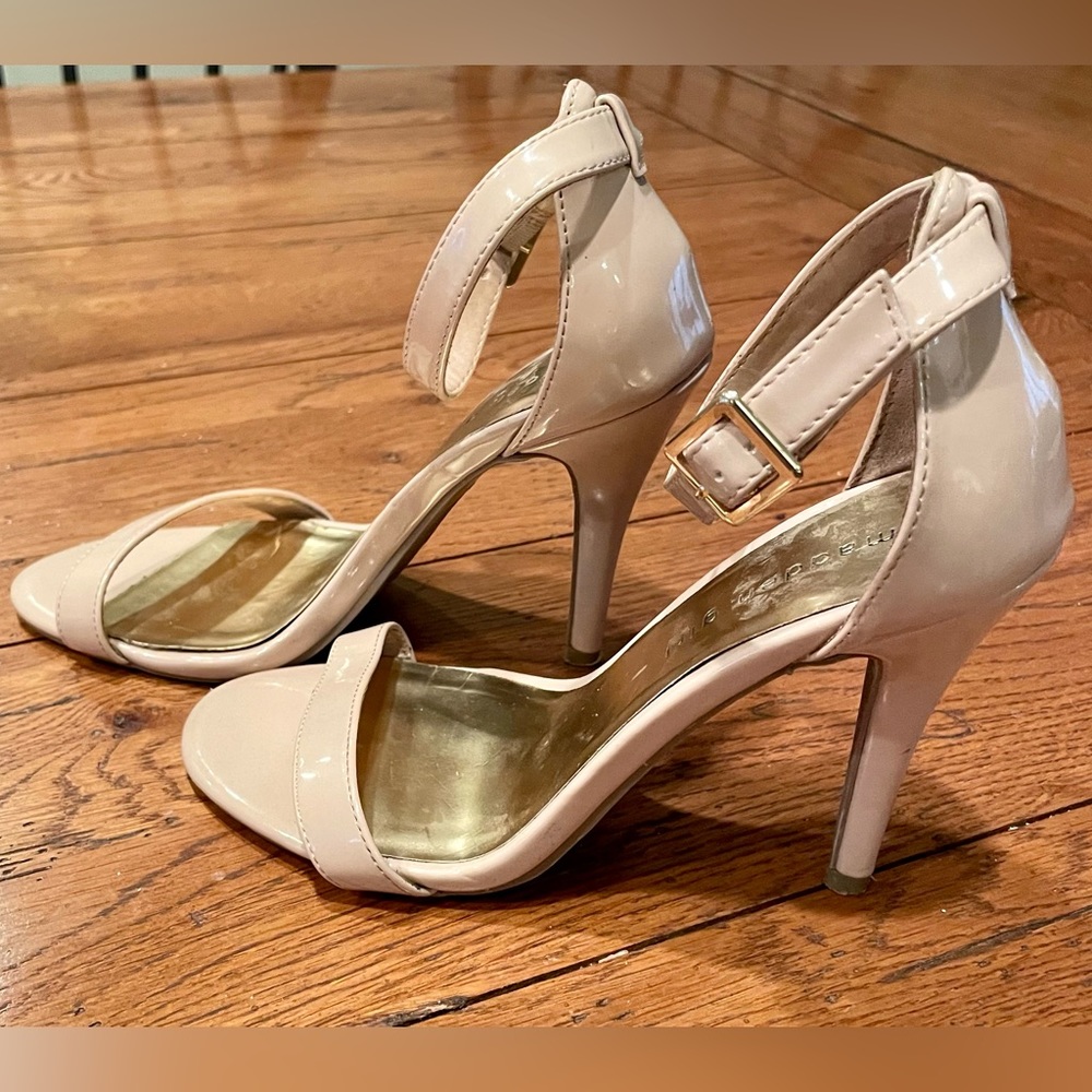 Madden Girl Shiny Nude Heels